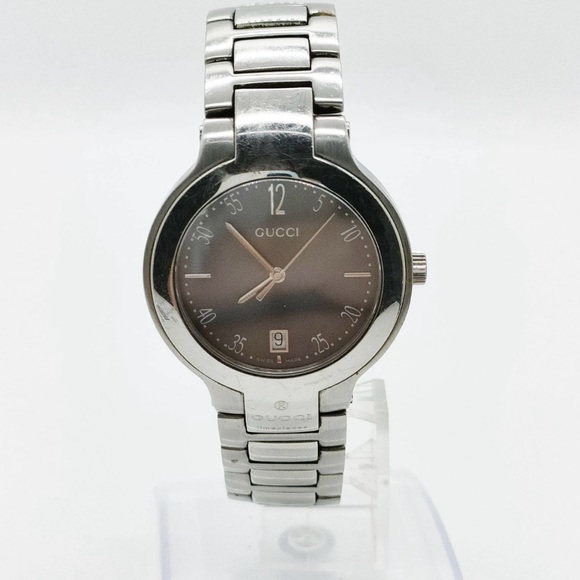 Gucci Stainless Steel Watch with Dark Dial - Picture 1 of 11